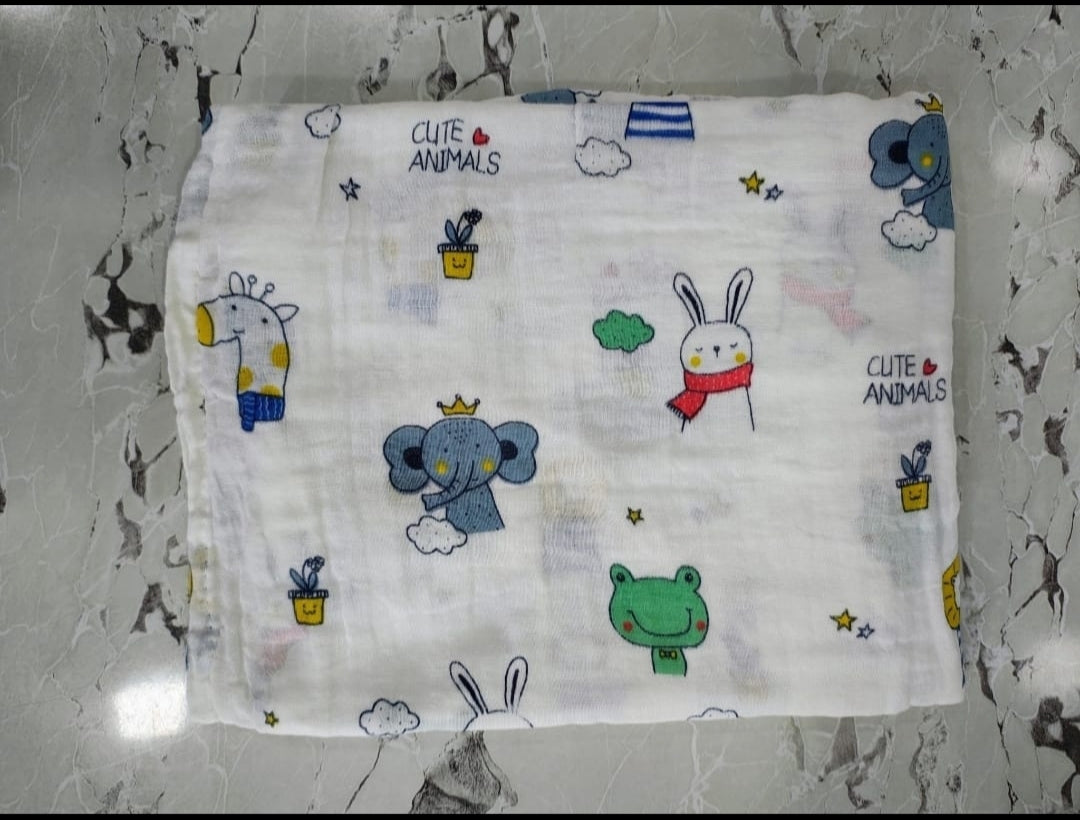 Crinkle Muslin - Baby Receiving Towel
