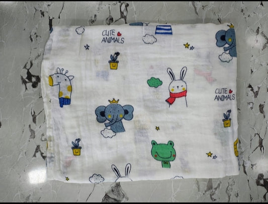 Crinkle Muslin - Baby Receiving Towel