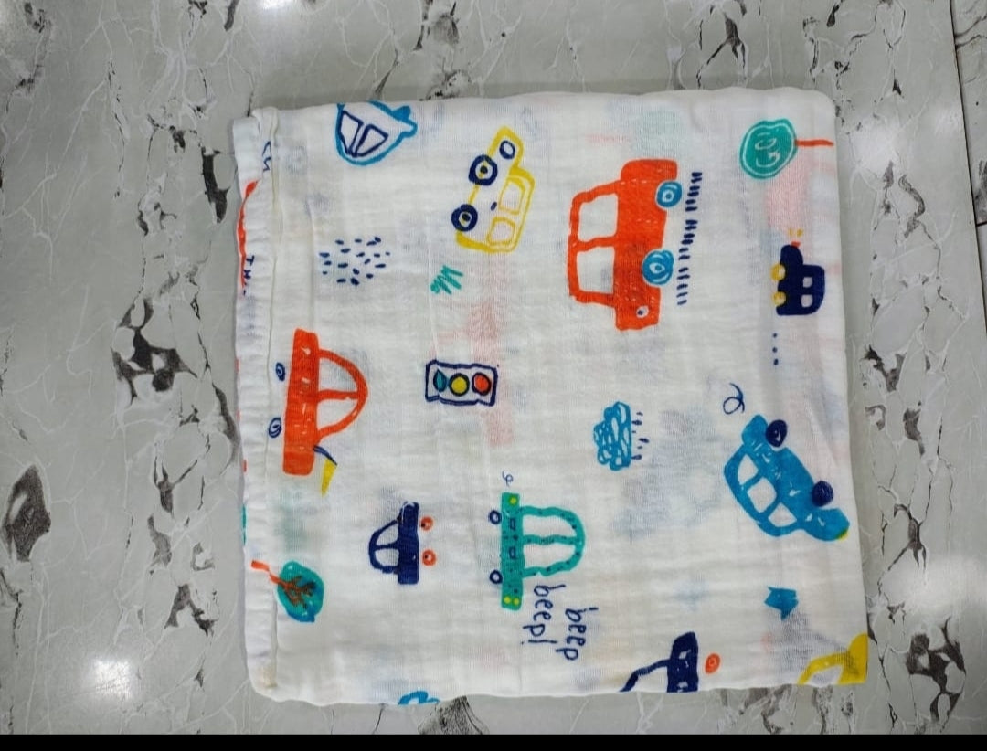 Crinkle Muslin - Baby Receiving Towel