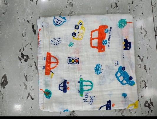 Crinkle Muslin - Baby Receiving Towel