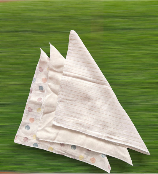 2 Layer Muslin Wipes (Pack of 3)