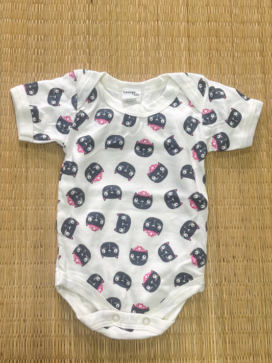 Half Sleeve Romper (0-3M)