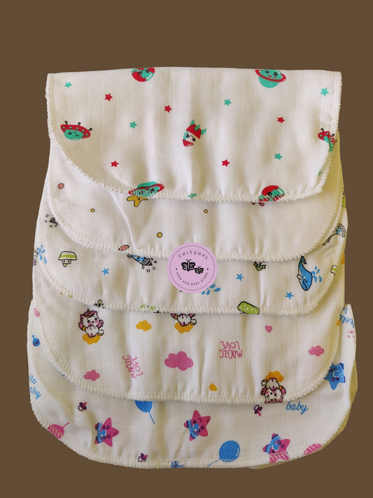 Muslin 2- Layer Wipes (Pack of 5)