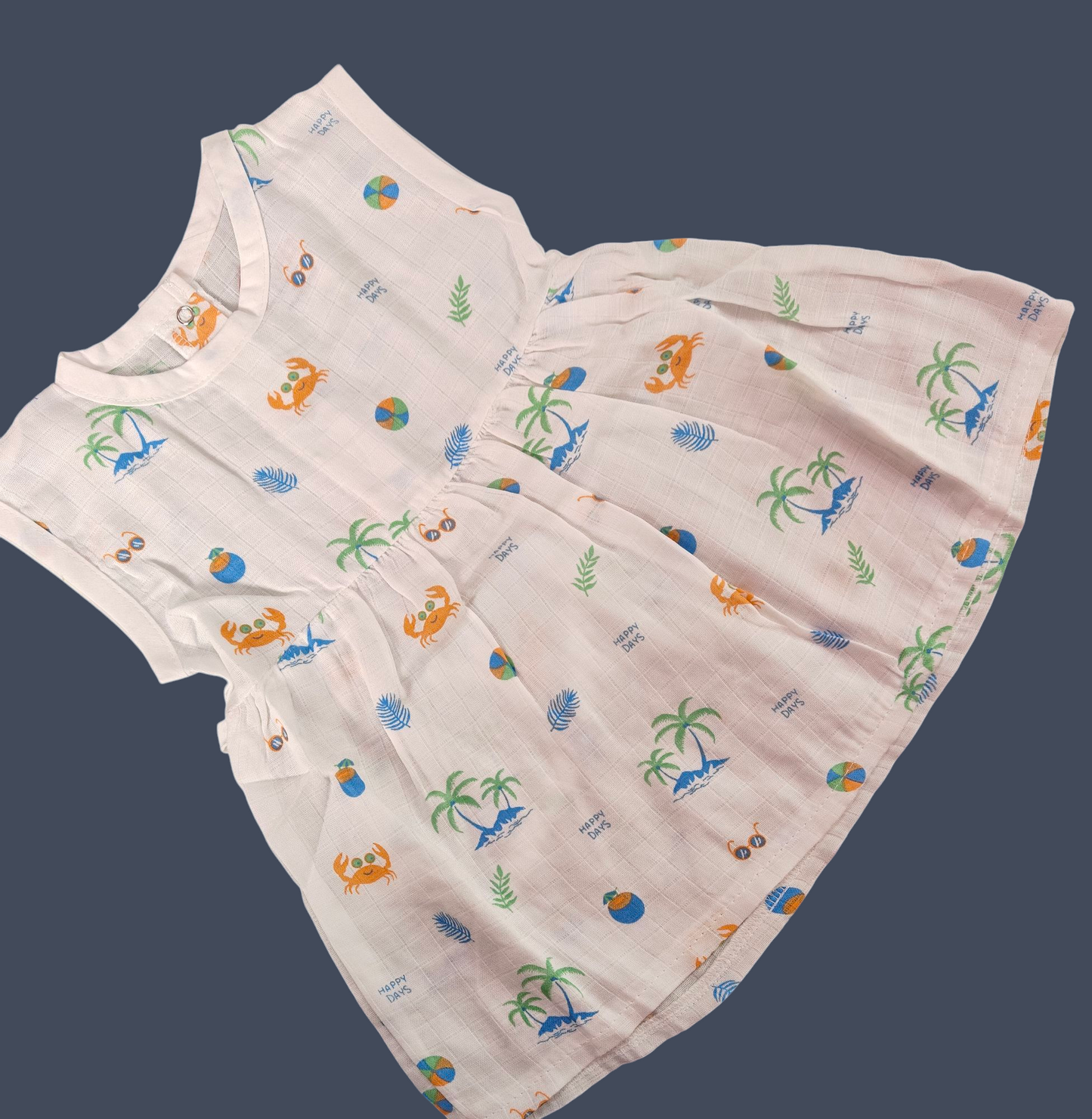 Muslin Back Button Frocks